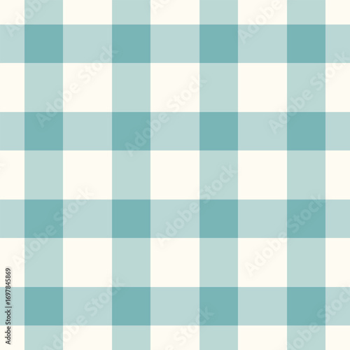 Crease fabric plaid pattern, duvet cover background check seamless. Show tartan texture vector textile in light and ivory colors.