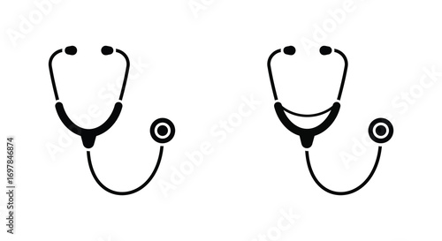medical tools shown two stethoscopes side by side