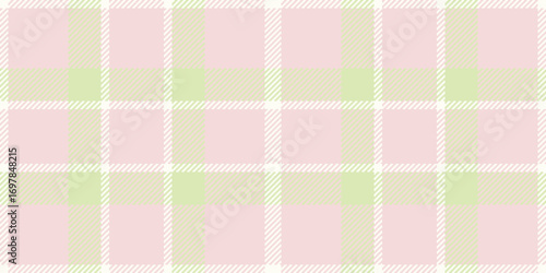 Pastel plaid pattern design. Pink, green and white seamless checkered texture. Ideal for backgrounds, fabrics, textiles, and decorative designs with a soft, modern touch.