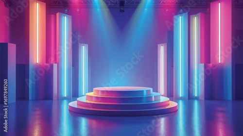 Abstract colorful background Ai generate 