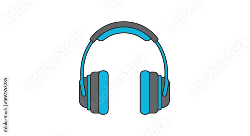 Vibrant Audio Experience: Stylish Blue and Gray Headphones for Immersive Listening Pleasure perfect for music lovers and tech enthusiasts