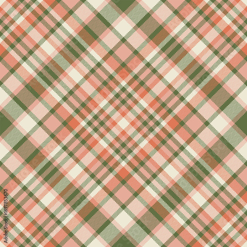 Seamless plaid pattern with a herringbone weave. Ideal for backgrounds, textiles, and creative projects. Demonstrates warmth, tradition, and a sense of classic style.
