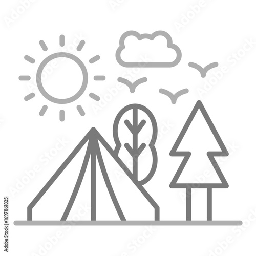 Day camping Icon