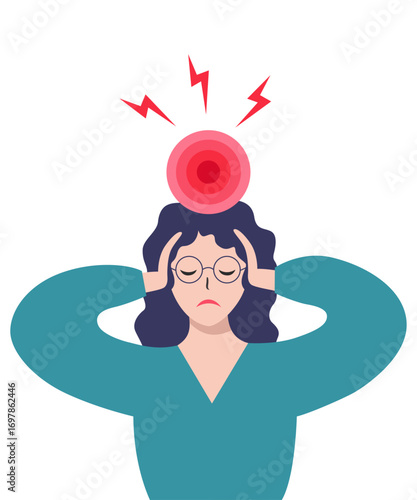 Migraine, hypertension, cerebral stroke or earache.
