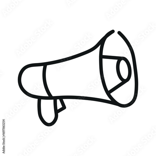 Hand Drawn Megaphone