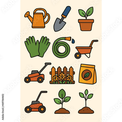 Gardening Tools and Supplies for Planting and Cultivating Plants