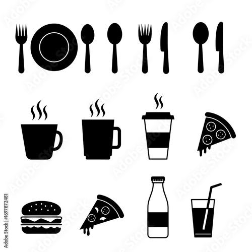 Restaurant and Food Icons Collection