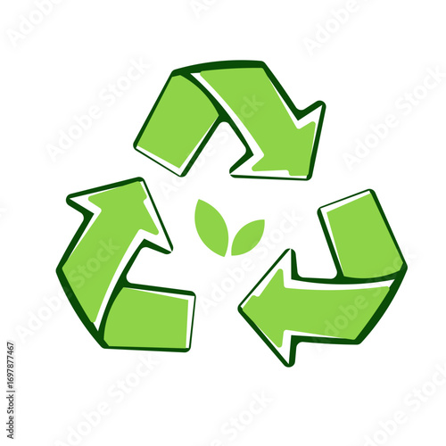 green vector arrows recycle