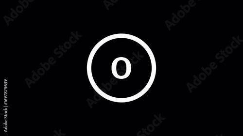 3 Second countdiwn timer animation video. 3 to 1 countdown video with transparent background. three, two, one animation video. countdown animation vedio with alpha channel in 4k.