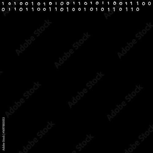 square handwritten binary animation