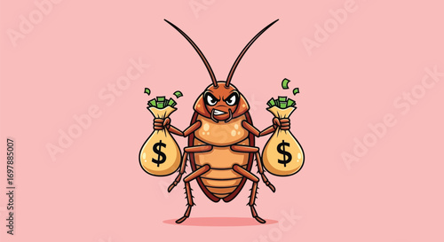 Greedy Cockroach with Bags of Money