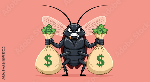 Greedy Cockroach with Bags of Money