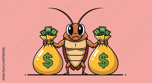 Greedy Cockroach with Bags of Money