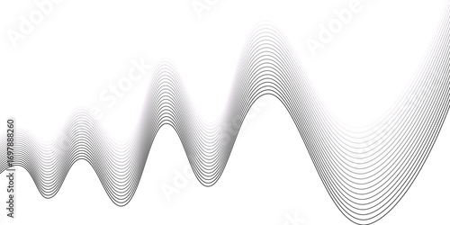 Blue vector artistic wave pattern with abstract dental concept illustration