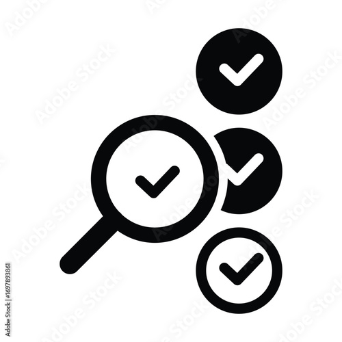 searching data solid icon vector design good for web or mobile app