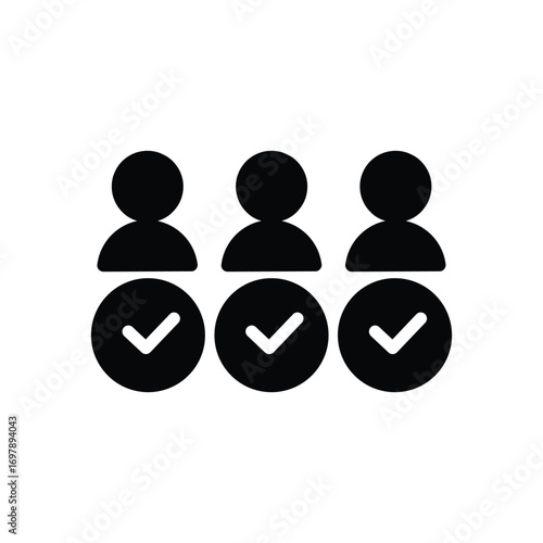 competent team solid icon vector design good for web or mobile app