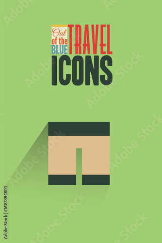 Vector illustration with travel and shorts