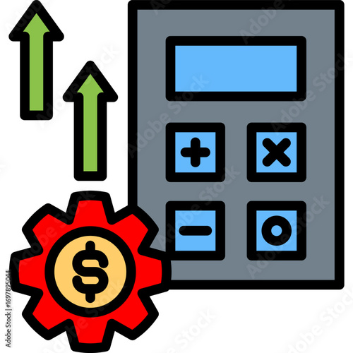 Operational Cost lineal color icon