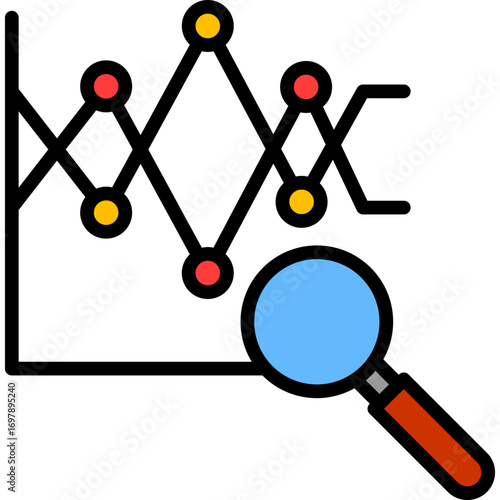Competitive Analysis lineal color icon