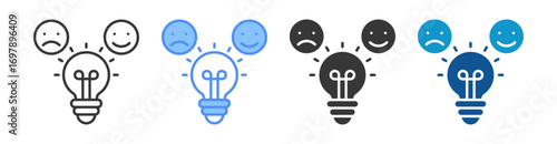 Emotional Intelligence Icon Set Multiple Style Collection