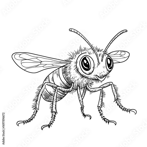 Jaidee Family S designed an illustration of a doodle ant icon using a hand-drawn technique