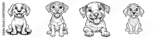 Jai created a hand-drawn illustration design and drawing of a doodle dog icon
