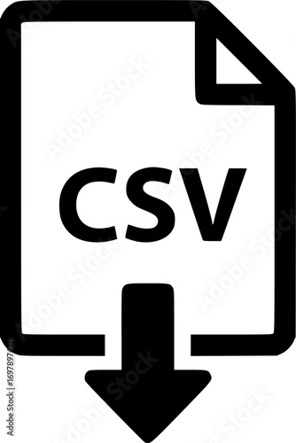 Csv file download icon