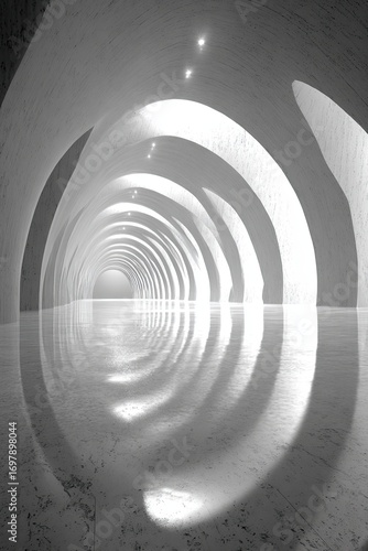 Wallpaper Mural Abstract architecture background arched interior Torontodigital.ca