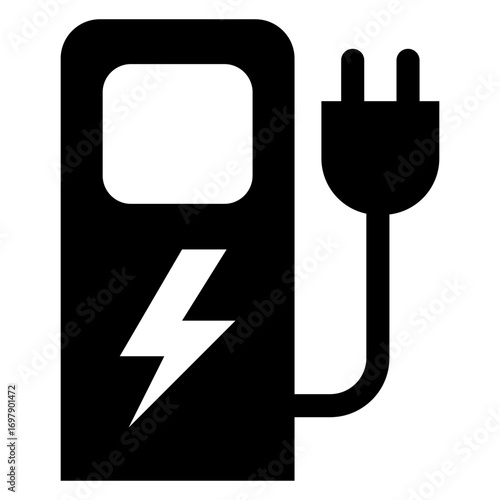 Icono de estación de carga de vehículos eléctricos