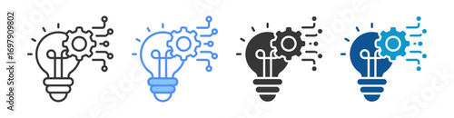 Innovation Icon Set Multiple Style Collection