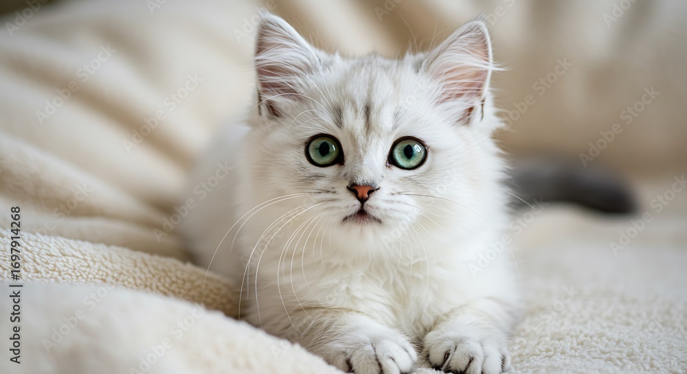 Obraz premium Emerald Eyes, Fleecy Dreams