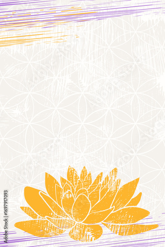 Lotus Flower Brochure Page Template