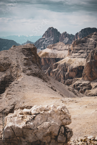 Mountain Hike in Dolomites Italy mountain perfect for climb 