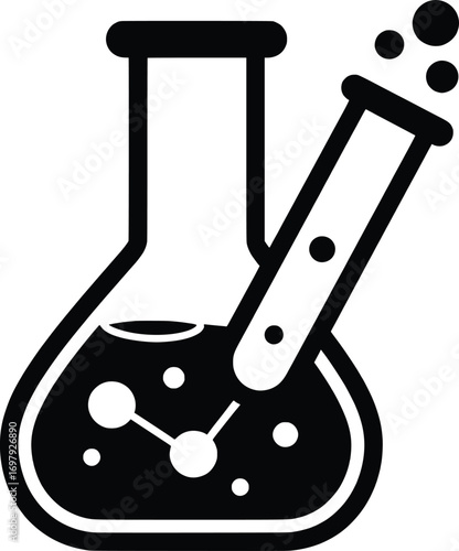 Innovative Action, Laboratory Experiment, Startup Research Facility, Vector Illustration, Scientific Environment, Aerial View, Creative Concept for Entrepreneurs