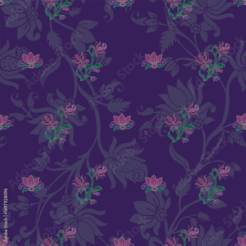 Bohemian opulence ,romantic florals, paisley and dramatic flourishes.
