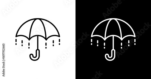 Umbrella Icon Set Design 