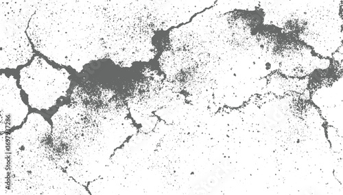 Gray distressed grunge texture with scratches and speckles vector