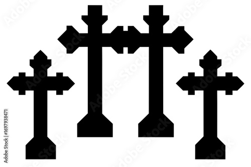 silhouette of a cross