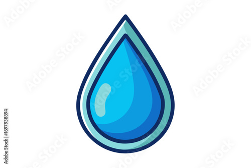 blue water drop