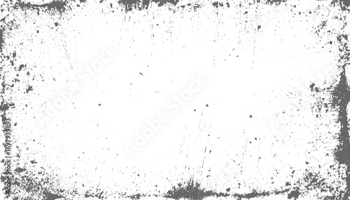 Grunge texture Frame, dust dots noise, urban texture vector. Distressed overlay texture. Vector Illustration. Black isolated vector design on transparent background.