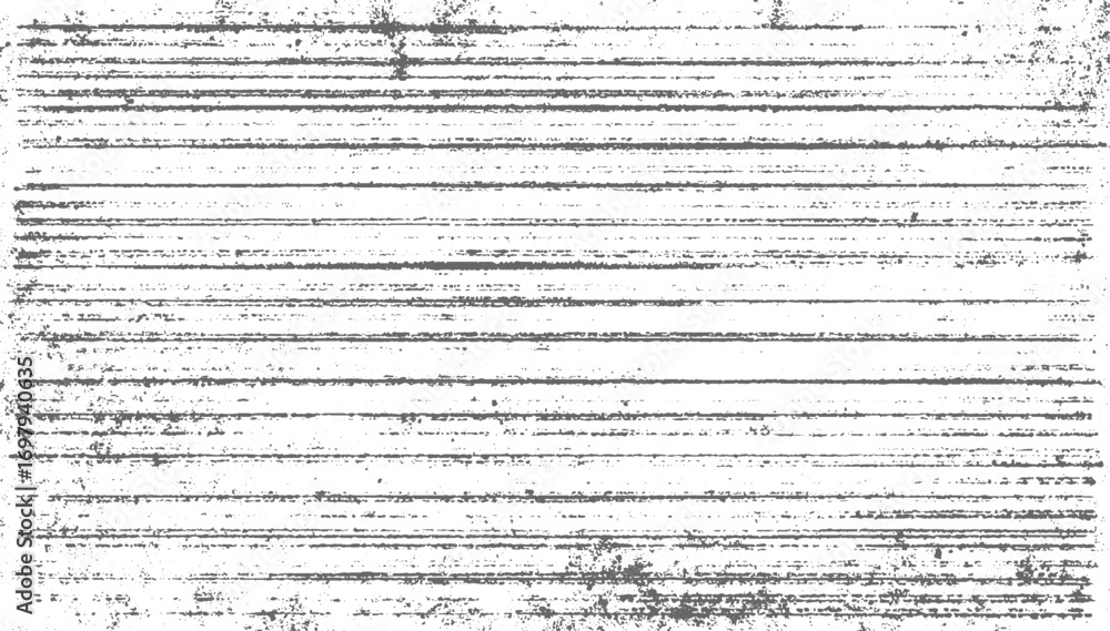 Obraz premium Grunge Scratch Texture with Distressed Horizontal Lines overlay urban illustration. Overlay to create interesting effect Black isolated vector design on transparent background.