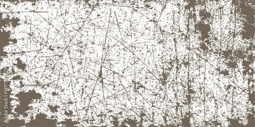 Frozen branches on a winter forest wall pattern with a snowy texture