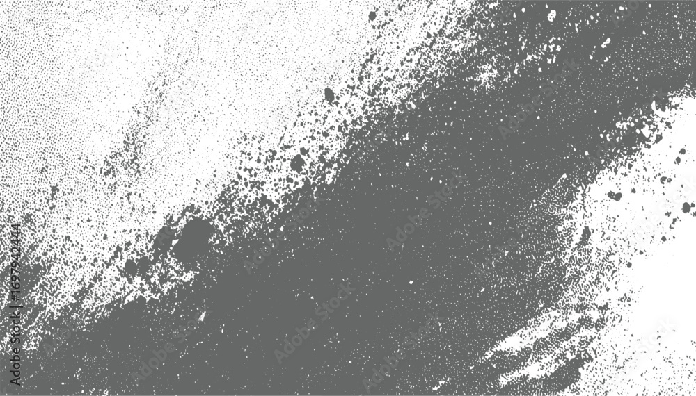 Fototapeta premium Abstract Grunge Splatter Texture with Brush Stroke Noise vector design on transparent background.