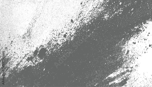 Abstract Grunge Splatter Texture with Brush Stroke Noise vector design on transparent background.