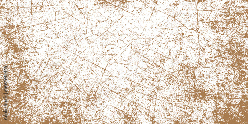 Close-up of a brown, natural rock wall with a rough, textured surface and dirty grunge pattern