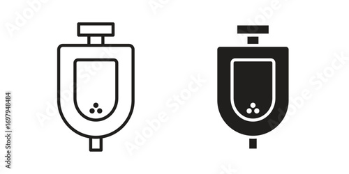 Urinal icon symbol for logo, web, app designs.
