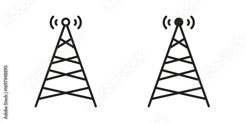 Telecom icon symbol for logo, web, app designs.