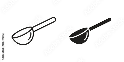 Scoop icon symbol for logo, web, app designs.