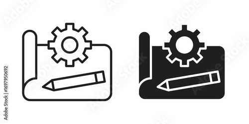 Prototyping icon symbol for logo, web, app designs.