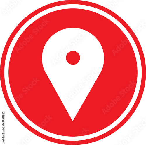 Free Download map pointer with red pointer icon - GFXLoad